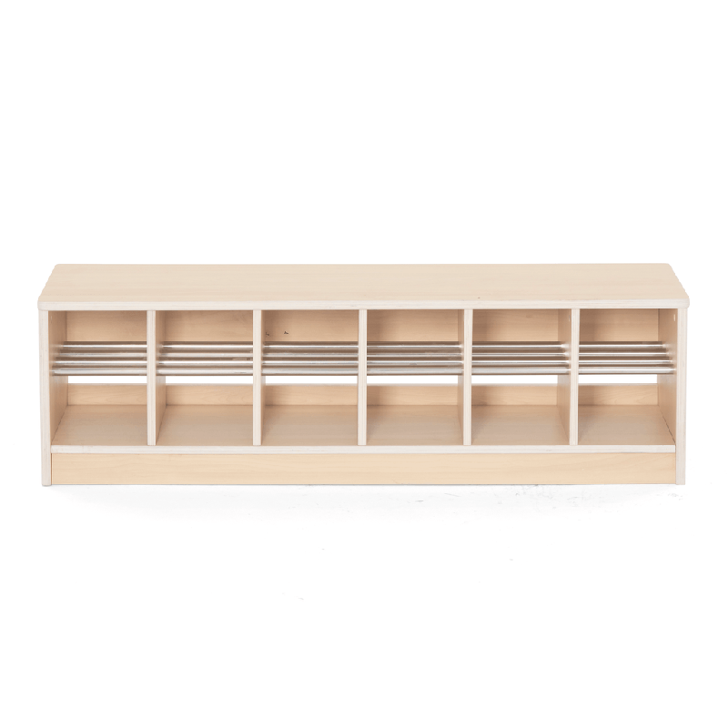 Banc vestiaire 12 casiers 120x33x35cm - Zomi