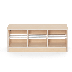 Banc vestiaire 6 casiers 90x33x35cm - Nami