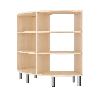 Meuble de rangement arrondi 6 cases - Lou