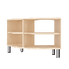 Meuble de rangement arrondi 4 cases - Blum