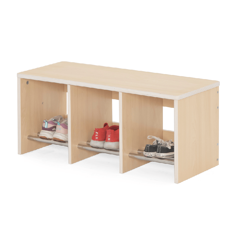 Banc de vestiaire 3 cases 90 cm - Maya