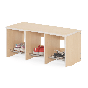 Banc de vestiaire 3 cases 90 cm - Maya