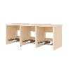 Banc de vestiaire 3 cases 90 cm - Maya
