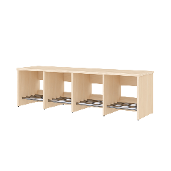 Banc de vestiaire 3 cases 90 cm - Maya