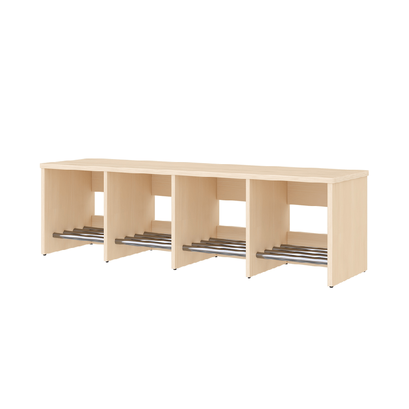 Banc de vestiaire 3 cases 90 cm - Maya