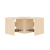 Banc vestiaire d'angle 2 casiers