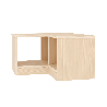 Banc vestiaire 3 casiers - Lana
