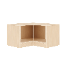 Banc vestiaire 3 casiers - Lana