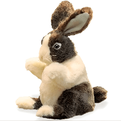 Grande marionnette - Bébé lapin hollandais
