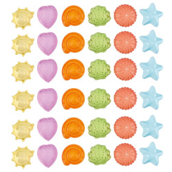 Coquillages sensoriels transparents - 36 pièces