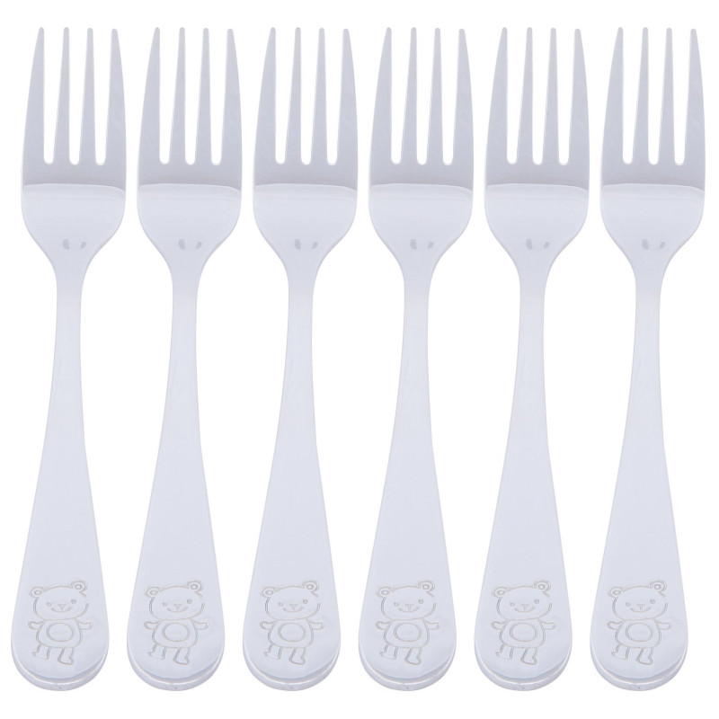 Fourchettes Ourson - Lot de 6