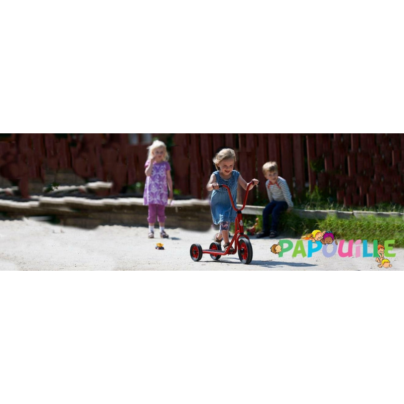 Trottinette enfant en métal à 3 roues mini viking