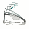 Hamac 5 points avec arche de jeux - pliable
