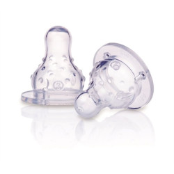 2 tétines nuby flux variable 0mois