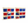 Range doudou mural 6 pochettes