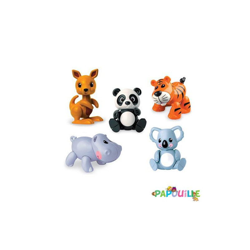 Figurines articulées animaux sauvage