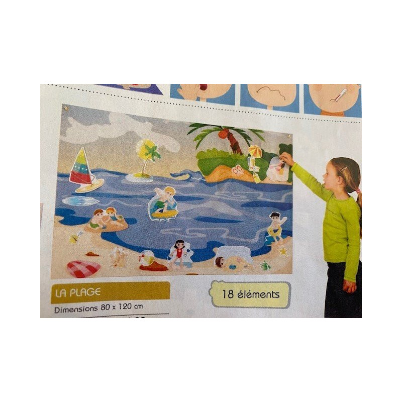 Tapis mural la plage