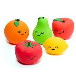 5 Fruits sensoriels souples - enfants et seniors -
