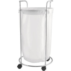 Panier à linge rond sur roulettes – 50 L