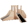 Structure de jeux - 2 toboggans