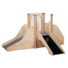 Structure de jeux - 2 toboggans