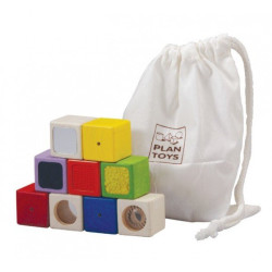 9 blocs sensoriels en bois montessori