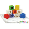 9 blocs sensoriels en bois montessori