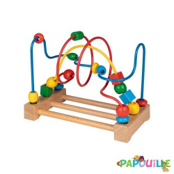 Boulier circuit en spirale montagne russe en bois