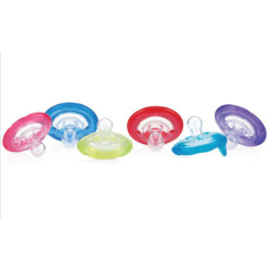 Lot de 2 sucettes naturel flex bout cerise anatomique 6-36