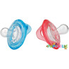 Lot de 2 sucettes naturel flex bout cerise anatomique 6-36
