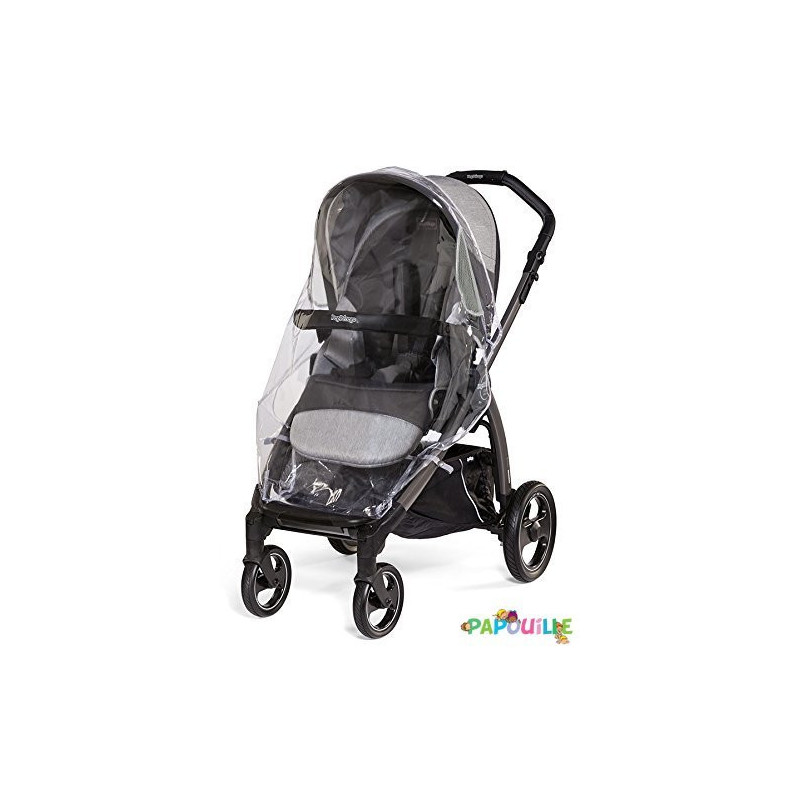 Habillage pluie bulle pour poussette perego