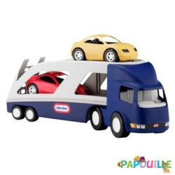 Grand camion remorque porte-voiture - véhicule miniature