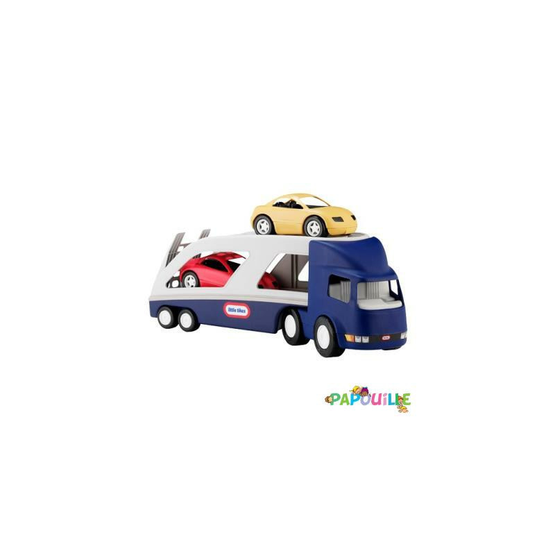 Grand camion remorque porte-voiture - véhicule miniature