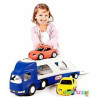 Grand camion remorque porte-voiture - véhicule miniature