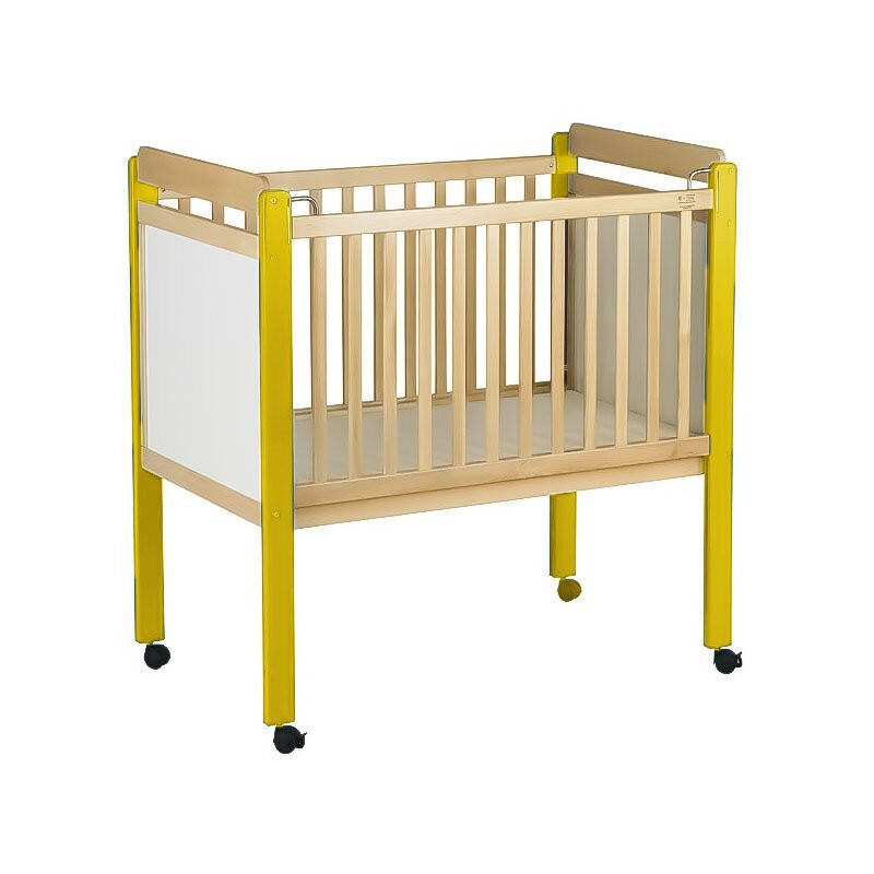 Lit crèche 100 x 50 cm barreaux bleu wkc
