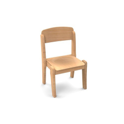 Chaise enfant en bois empilable t1 h.26cm