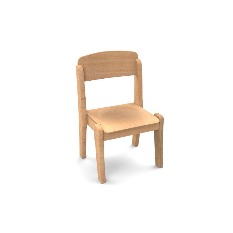 Chaise enfant en bois empilable t1 h.26cm
