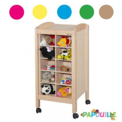 Meuble de rangement pour doudous 20 cases vernis