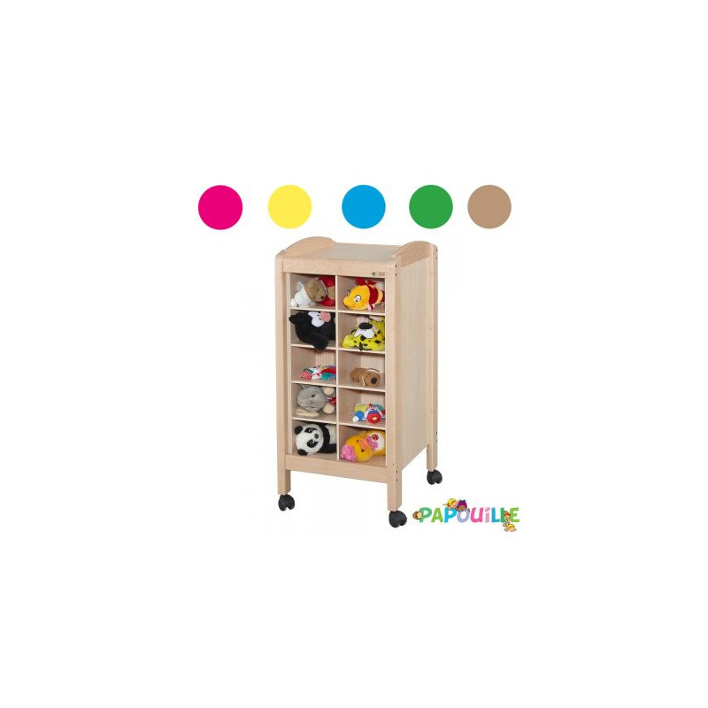 Meuble de rangement pour doudous 20 cases vernis