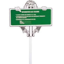 Panneau d'information aire de jeux
