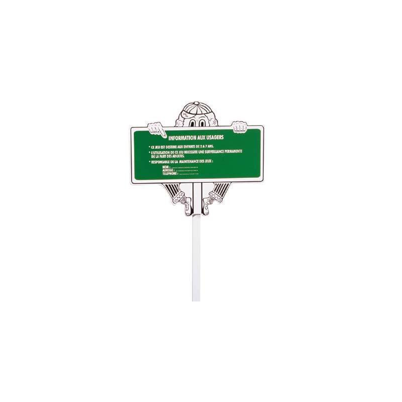 Panneau d'information aire de jeux