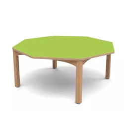Table octogonale spéciale collectivité t1 naturel