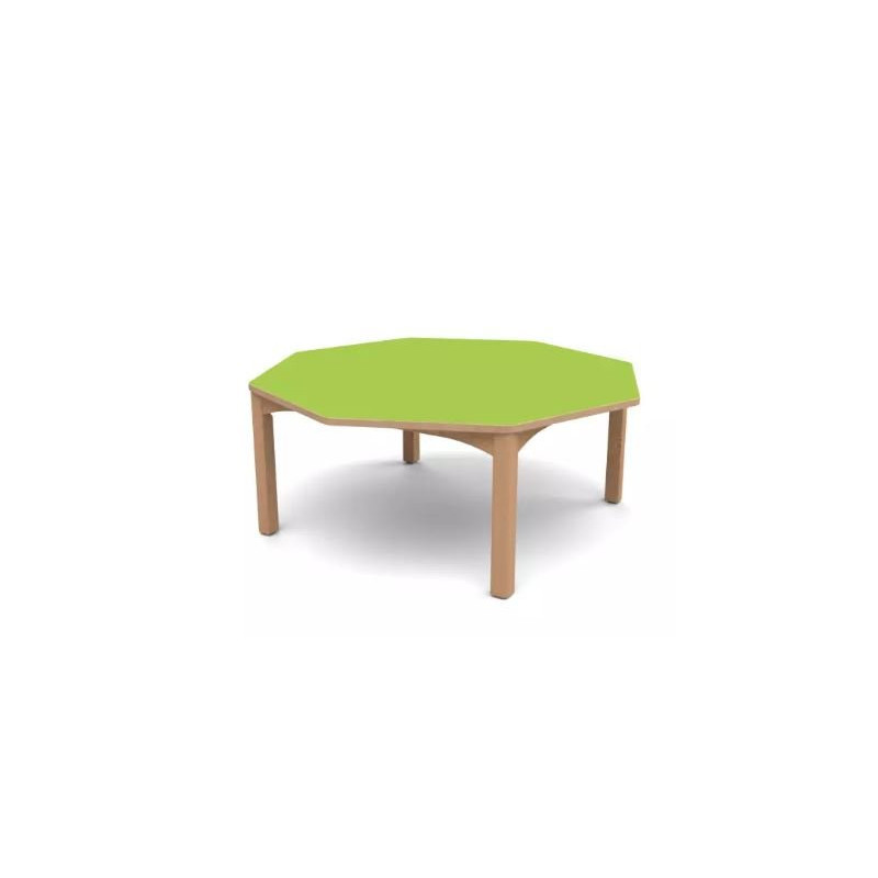 Table octogonale spéciale collectivité t1 naturel