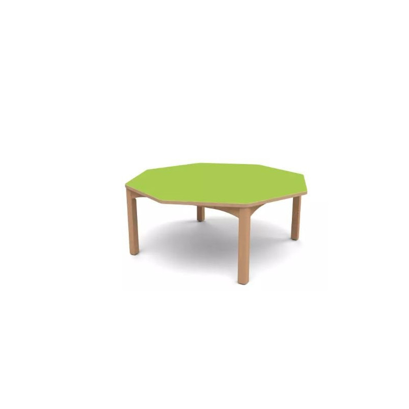 Table octogonale spéciale collectivité t0 Naturel