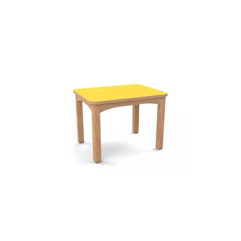 Table en bois pour crèche 60 x 50 cm t0 vernis