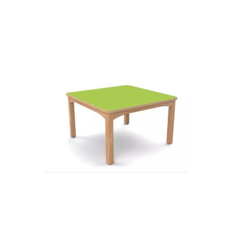 Table en bois 80 x 80 t00 h.36cm naturel
