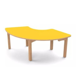 Table en bois 1/3 anneau t0 h40 vernis