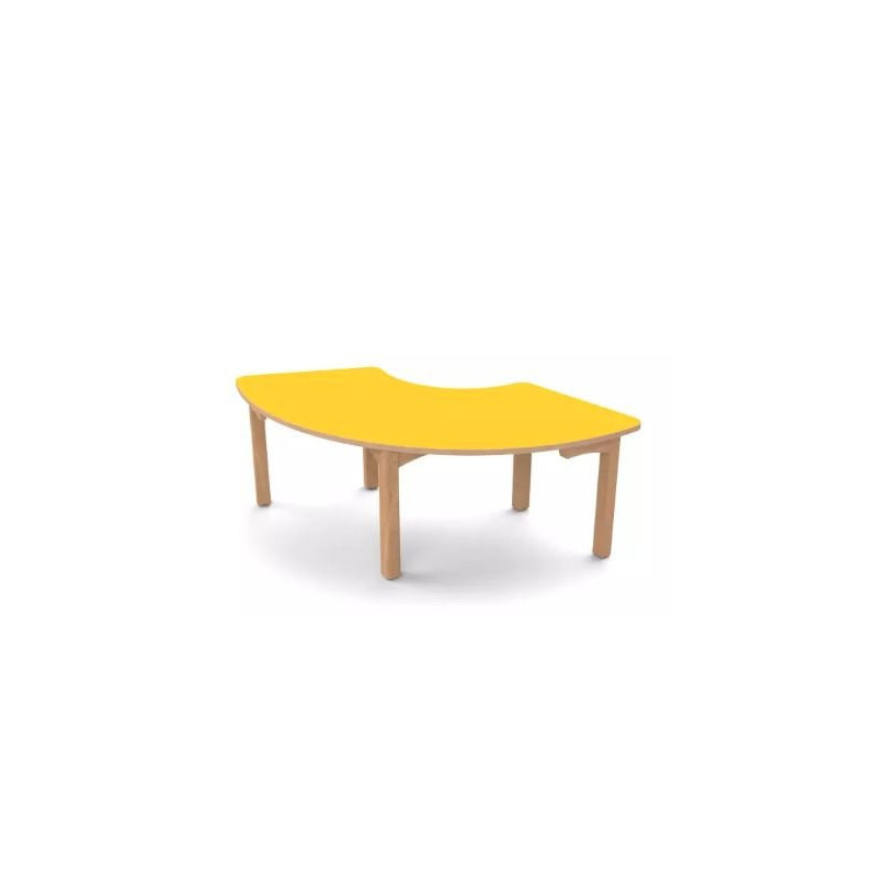 Table en bois 1/3 anneau t0 h40 vernis