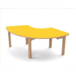 Table en bois 1/3 anneau t00 h36 naturel