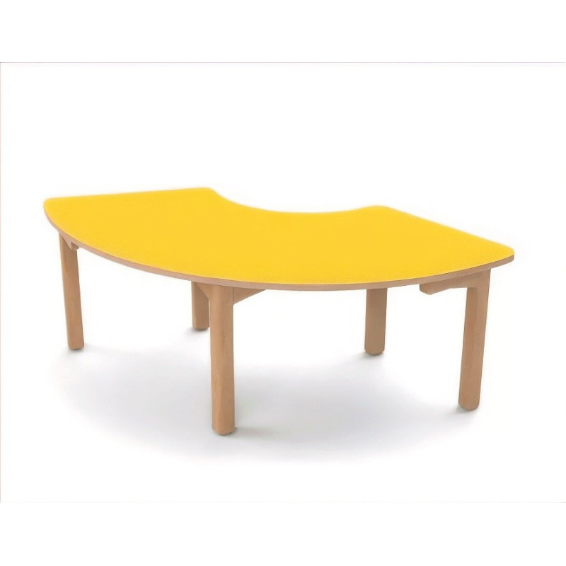 Table en bois 1/3 anneau t00 h36 naturel